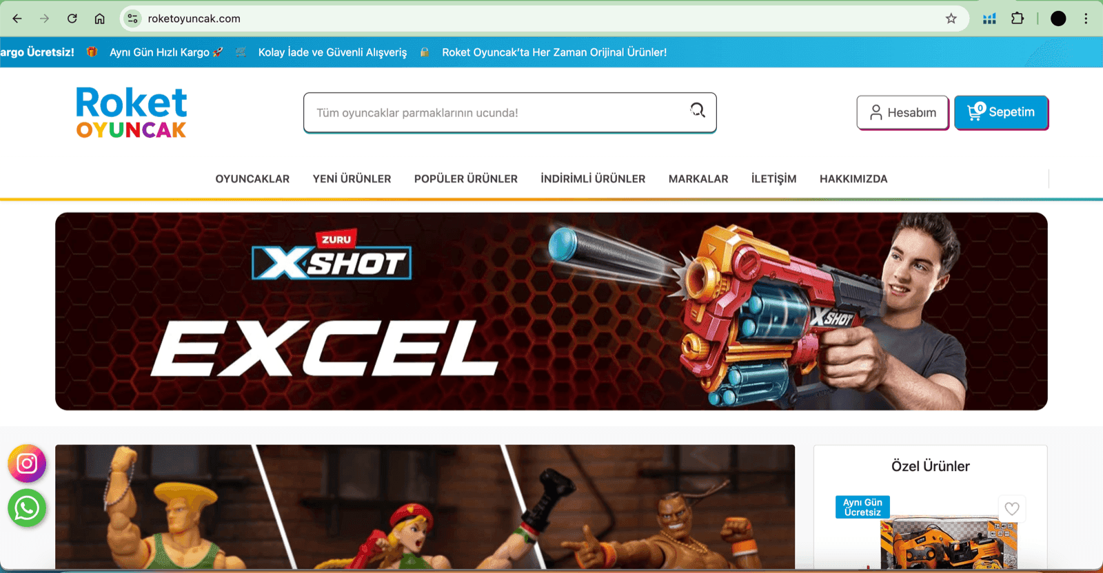 Roket Oyuncak – Spielzeug E-Commerce