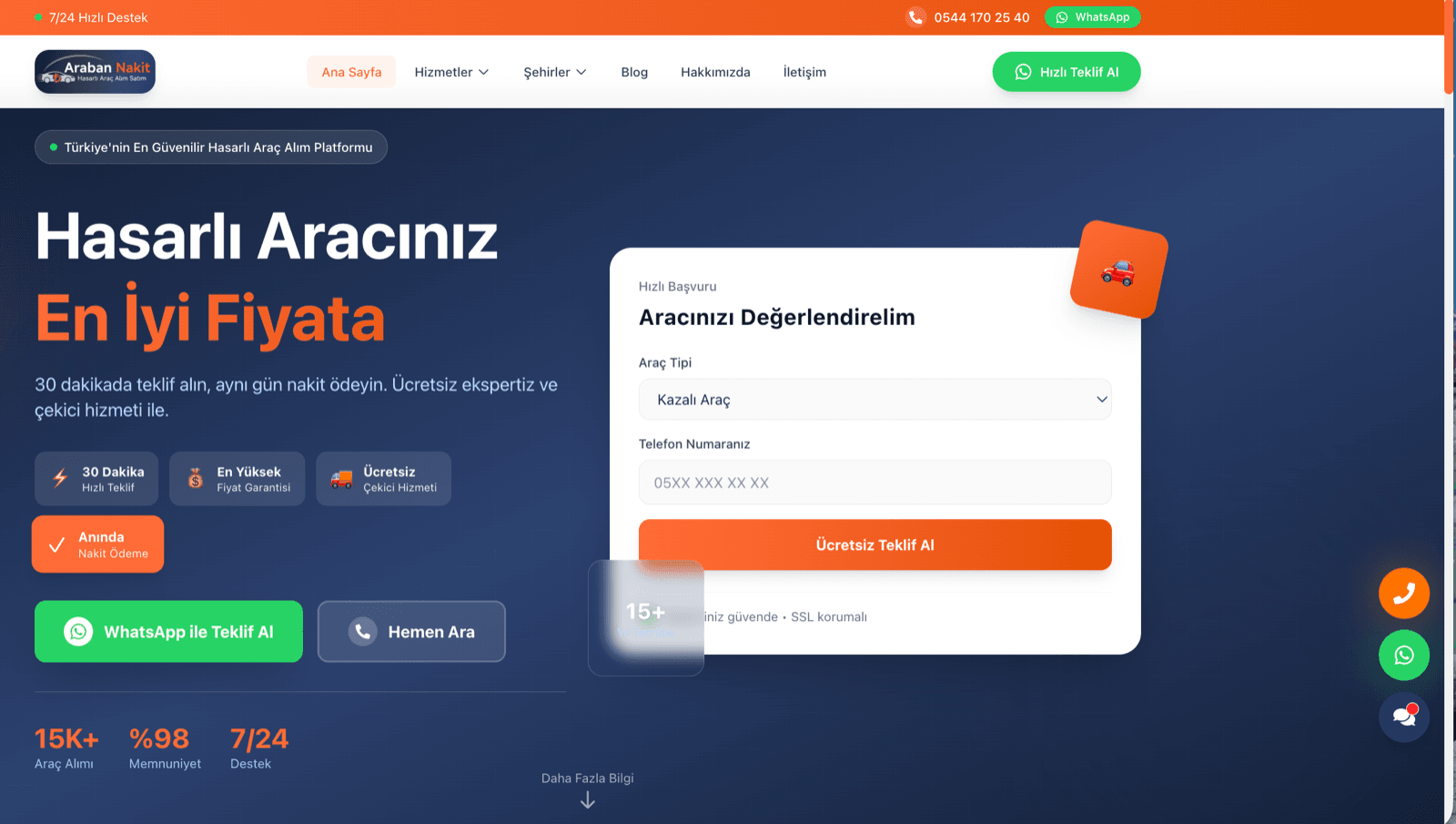 Araban Nakit - Cash for Cars Platform