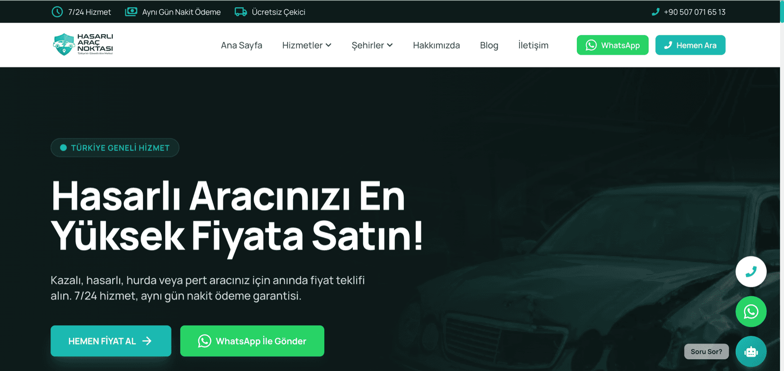 Hasarlı Araç Noktası