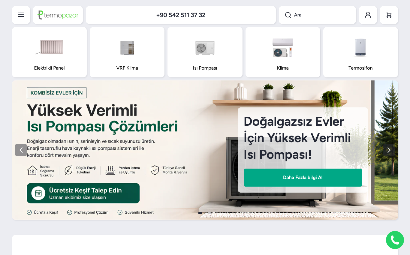 Termopazar - E-Commerce für Heizung & Klima screenshot 1